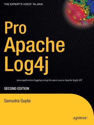 cover image of Pro Apache Log4j